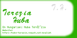 terezia huba business card